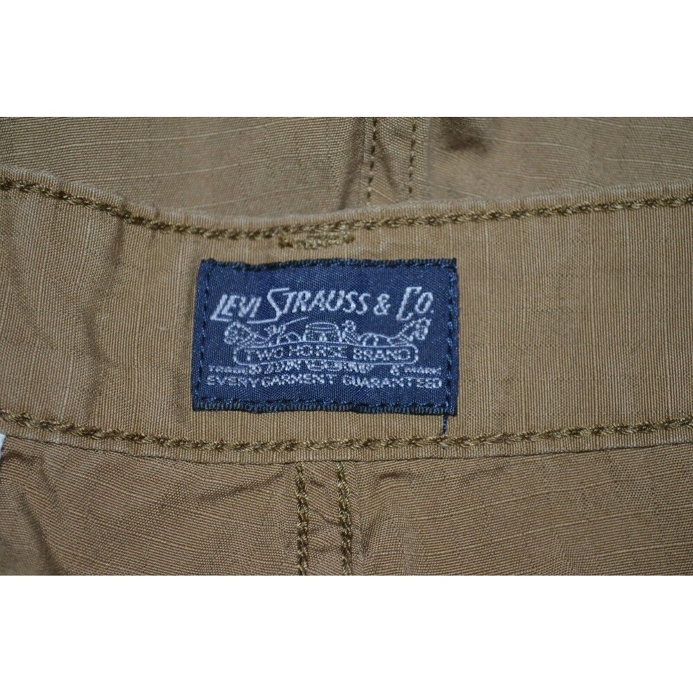 Levis Levi's Cargo Shorts W40 Mens Ripstop Brown Khaki Outdoor Flap Pockets - Picture 5 of 10